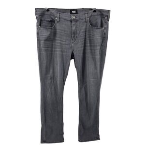 PAIGE Jeans Mens 40 Grey Federal Slim Straight Transcend Stretch Faded Denim